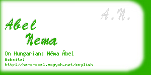 abel nema business card